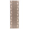 vidaXL Tapete Runner FLORNES Tecido Cinzento-acastanhado PP 7 mm