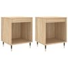 vidaXL Mesas de cabeceira 2pcs derivados de madeira carvalho sonoma