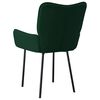vidaXL Cadeiras de jantar 2 pcs veludo verde-escuro