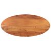 vidaXL Tampo de mesa oval 120x60x2,5 cm madeira de ac&aacute;cia maci&ccedil;a