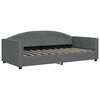 vidaXL Sof&aacute;-cama 90x190 cm tecido cinzento-escuro