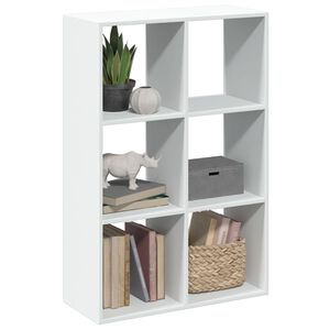 vidaXL Estante divis&oacute;ria 69,5x29x103,5 cm derivados de madeira branco