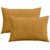 vidaXL Capa almofada 2 pcs ALMELO Amarelo 50 x 80 cm cord&atilde;o