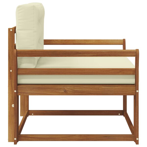 vidaXL Sof&aacute; M&eacute;dio Externo Madeira S&oacute;lida de Ac&aacute;cia Natural