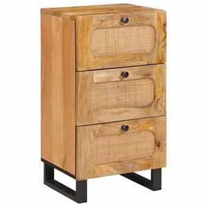 vidaXL Buffet Castanho 40 x 33 x 75 cm Madeira de manga maci&ccedil;a