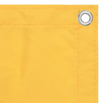 vidaXL Tela de varanda 120x600 cm tecido Oxford amarelo