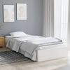 vidaXL Estrutura de cama solteiro 90x190 cm madeira maciça branco