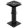 vidaXL Pedestal para banco de barco ajust&aacute;vel girat&oacute;rio a 360&deg; a&ccedil;o