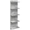 vidaXL Prateleira de Parede Cinzento Cimento 30 x 15 x 100 cm