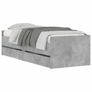 vidaXL Estrutura da Cama Sonoma cinzento Madeira de Pinheiro S&oacute;lida
