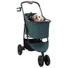 vidaXL Carrinho de Pet Dobrável Ajustável Verde 78 x 54 x 101 cm