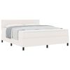vidaXL Cama Box Manual Creme e Branco 203 x 180 x 88 cm