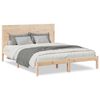 vidaXL Cama extra longa sem colch&atilde;o 160x220 cm madeira maci&ccedil;a