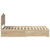 vidaXL Estrutura da Cama com cabeceira Carvalho Sonoma 70 x 190 cm