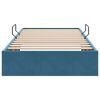 vidaXL Cama com Armazenamento Azul Escuro 90 x 190 cm Veludo