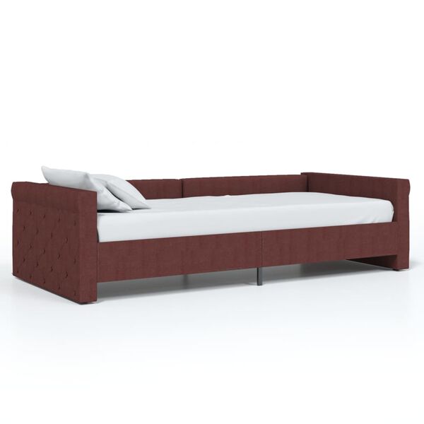 vidaXL Sof&aacute;-cama c/ sa&iacute;da USB 90x200 cm tecido roxo