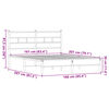 vidaXL Estrutura de cama s/ colch&atilde;o deriv. madeira carvalho castanho