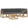 vidaXL Conjunto de Sof&aacute;s para Exterior 6 pcs Branco e Antracite