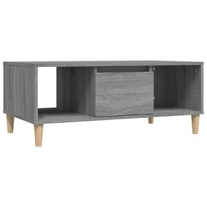 vidaXL Mesa de centro 90x50x36,5 cm derivados madeira cinzento sonoma