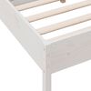 vidaXL Cama sem colch&atilde;o 120x190 cm madeira de pinho maci&ccedil;a branco