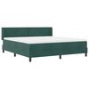 vidaXL Cama Box com colch&atilde;o Verde Escuro 200 x 180 cm Poli&eacute;ster