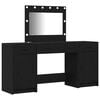 vidaXL Mesa de vestir 3 pcs Preto 78,5 x 41 x 135 cm