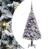 vidaXL &Aacute;rvore de Natal Artificial Branco 120 cm PVC, A&ccedil;o e Pl&aacute;stico