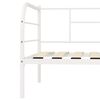 vidaXL Estrutura sof&aacute;-cama 90x200 cm metal branco