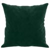 vidaXL Almofadas decorativas 2 pcs 40x40 cm veludo verde-escuro