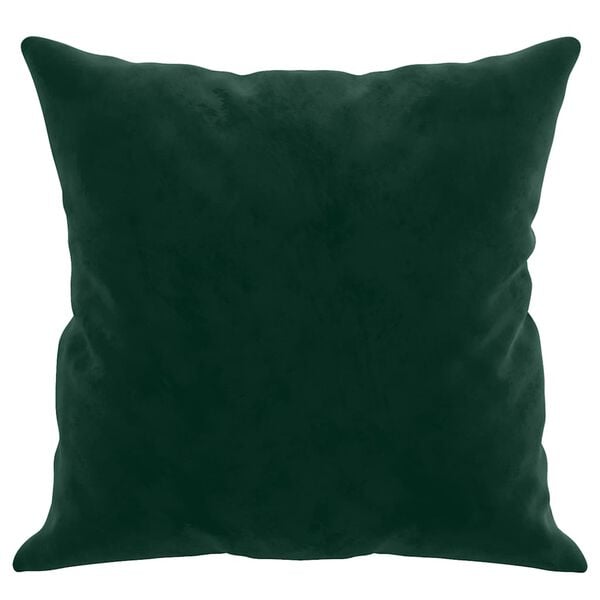 vidaXL Almofadas decorativas 2 pcs 40x40 cm veludo verde-escuro