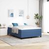 vidaXL Estrado de cama plataforma Azul 160 x 200 cm tecido