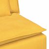 vidaXL Sof&aacute; modular com almofadas amarelo-claro