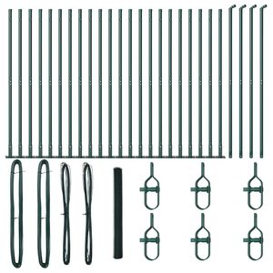 vidaXL Poste de Cerca Verde