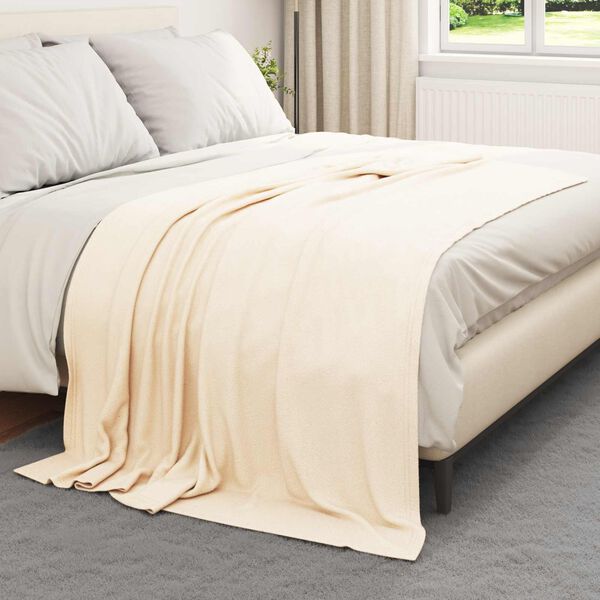 vidaXL Cobertores de Sof&aacute; 6 pcs Creme 200 x 150 cm L&atilde;