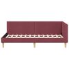vidaXL Estrutura de Cama de Canto Vinho Vermelho 100 cm x 200 cm