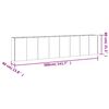 vidaXL Canteiro elevado de jardim 360x40x80 cm a&ccedil;o corten