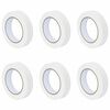 vidaXL Fitas de M&aacute;scara para Pintores 6 unid. Branco 25mm x 50m Papel