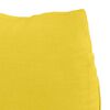 vidaXL Travesseiro para Costas Amarelo Claro 45 x 20 x 35 cm tecido