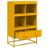 vidaXL Móvel alto 68x39x111,5 cm aço amarelo mostarda