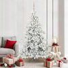 vidaXL &Aacute;rvore de Natal Articulada Artificial Branco 180 cm PVC e A&ccedil;o