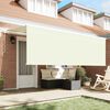 vidaXL Toldo Retr&aacute;til Manual Creme 400 x 200 cm Poli&eacute;ster e Alum&iacute;nio