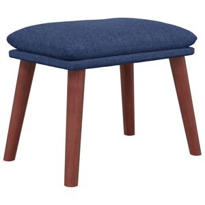 vidaXL Apoio de p&eacute;s 45x29,5x35 cm tecido azul
