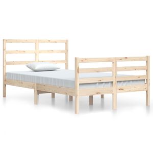 vidaXL Estrutura de cama 120x200 cm madeira de pinho maci&ccedil;a