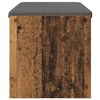 vidaXL Banco de Hall com almofada Madeira antiga 83 x 38 x 40 cm