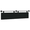 vidaXL Cabeceira Suspensa Preto 210 x 55 x 7 cm tecido