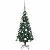 vidaXL &Aacute;rvore de Natal Artificial Pr&eacute;-iluminada Verde 120 cm