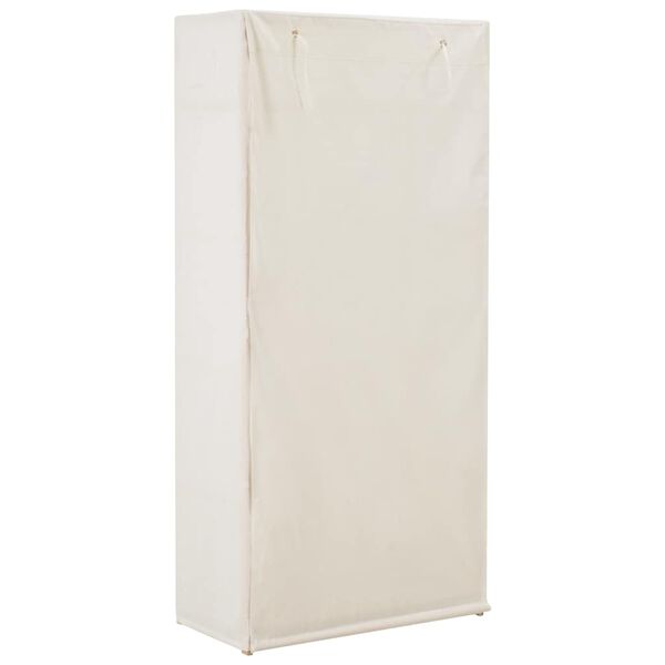 vidaXL Roupeiro 79x40x170 cm tecido branco
