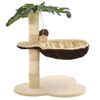 vidaXL &Aacute;rvore p/ gatos c/postes arranhadores sisal 50 cm bege/castanho