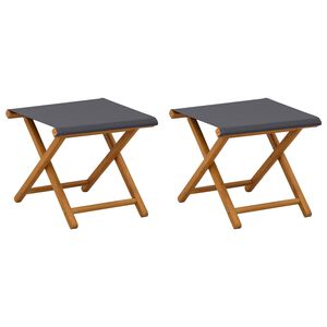 vidaXL Cadeira de Deck 2 pcs Madeira S&oacute;lida de Eucalipto Cinzento