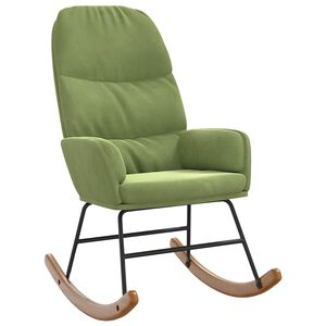 vidaXL Cadeira de baloi&ccedil;o veludo verde-claro